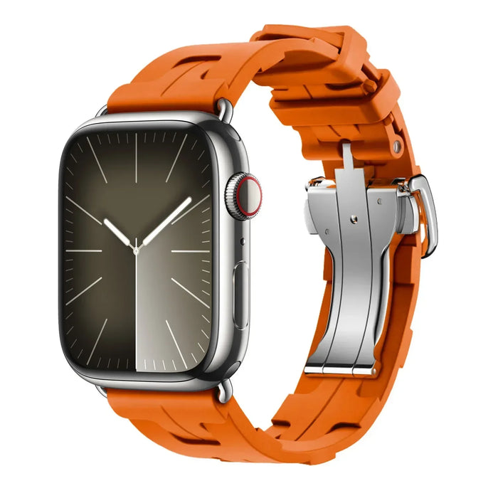 Orange Silver Kilim Single Tour Strap for Apple Watch Band 38mm, 40mm, 41mm, 42mm, 44 mm, 45mm, 46mm, 49mm On Sale