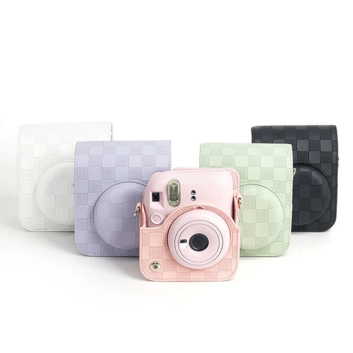 Fujifilm Instax Mini 12 3D Texture Camera Case with Shoulder Strap On Sale