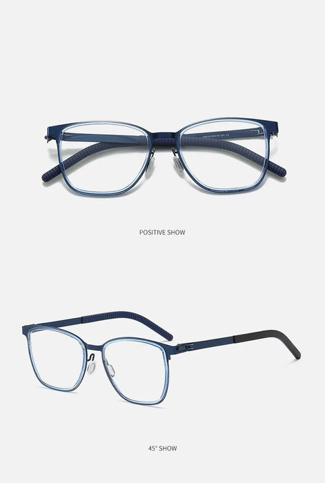 Ultralight Retro Fashion Unisex Anti Blue Light Eyeglasses On Sale - Clear Blue Color