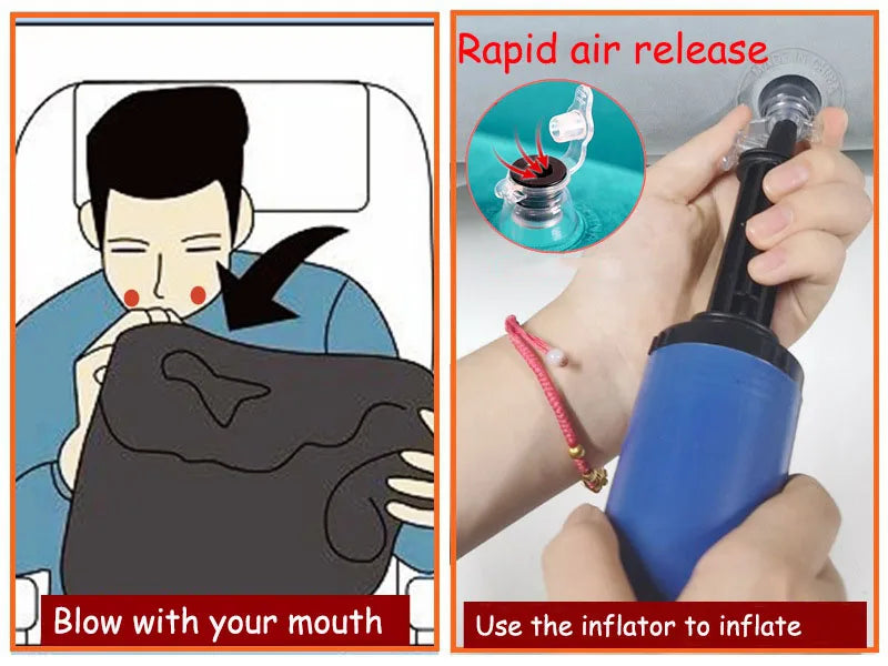 Inflatable Travel Air Cushion Pillow On Sale