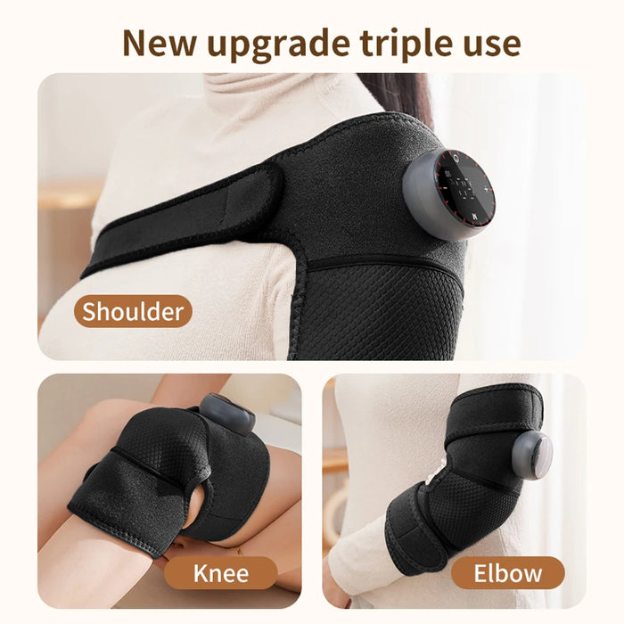 Rechargeable Smart Thermal Heating Pads With 5 Levels of Massage Modes For Knee, Shoulder, Elbow On Sale