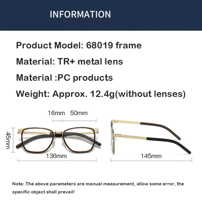 Info Of Ultralight Retro Fashion Unisex Anti Blue Light Eyeglasses