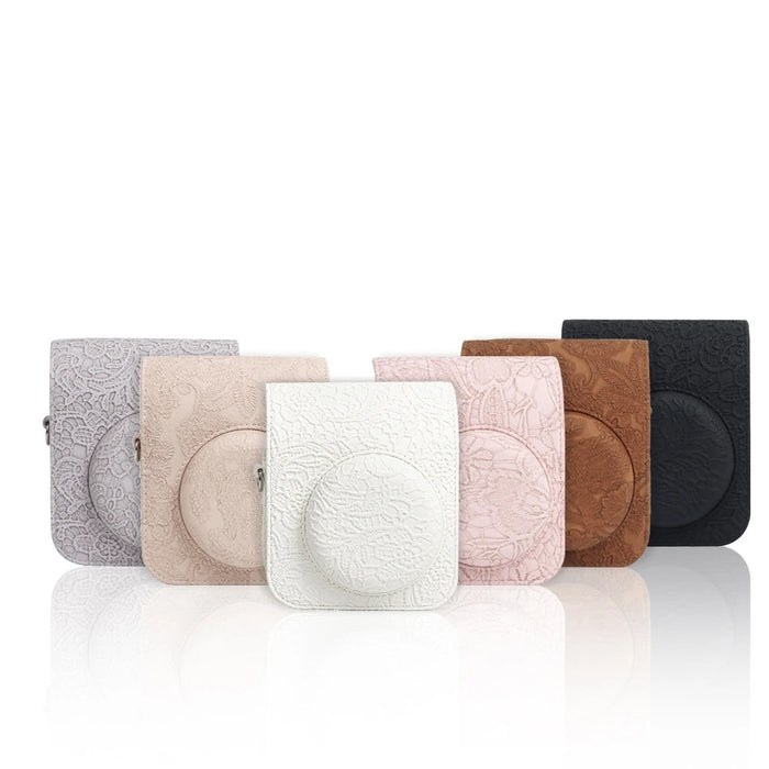 Fujifilm Instax Mini 12 3D Texture Camera Case with Shoulder Strap On Sale
