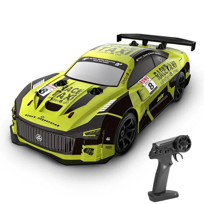 4WD Street-Glow Remote Control Yellow Drift Racing Cars On Sale