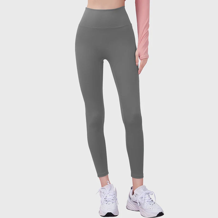 Gray High Waisted Cross Back Seamless Push Up Gym Leggings On Sale