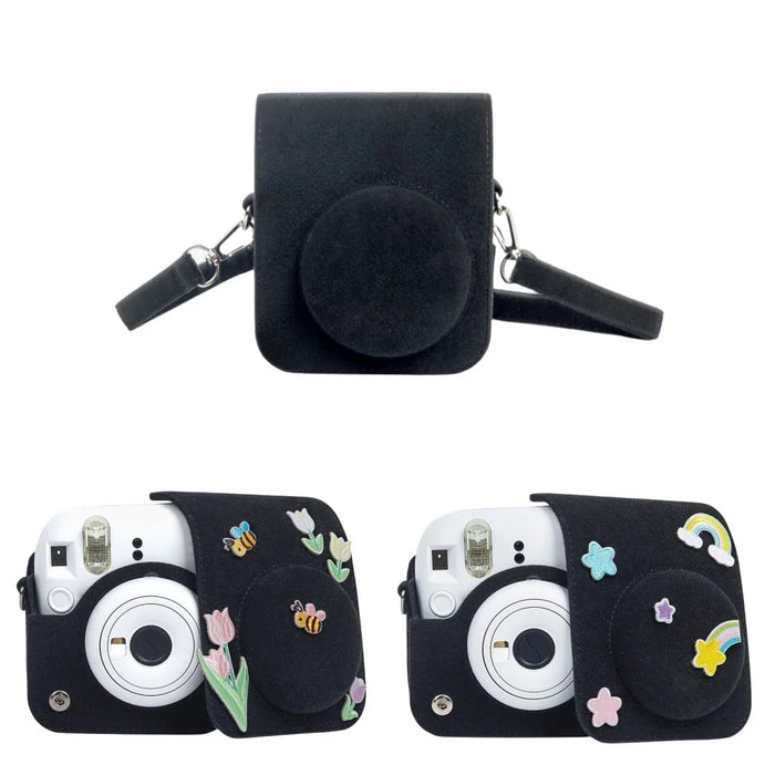 Fujifilm Instax Mini 12 3D Texture Camera Case with Shoulder Strap On Sale