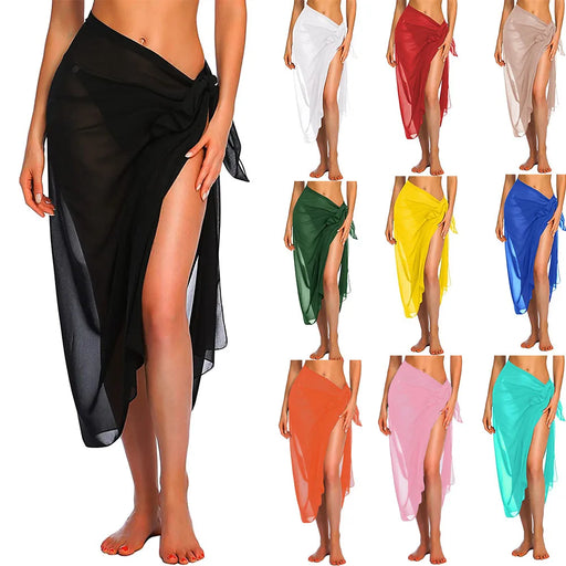 Beach Bikini Long Sarong Scarf for Swimwear Cover-ups On Sale