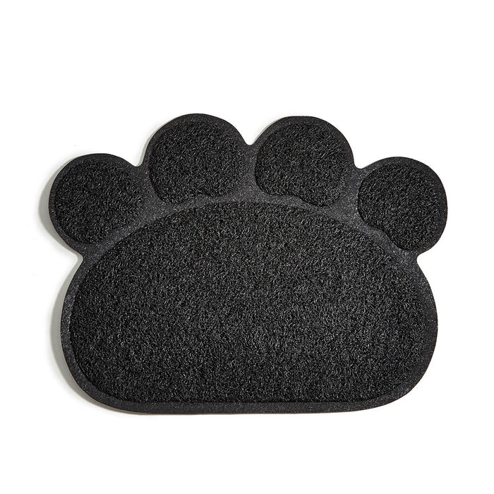 Black Waterproof High Resilience Fiber Non-slip Pet Food Bowl Placemat On Sale