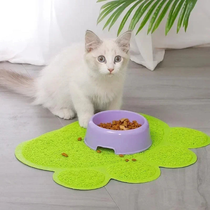 Waterproof High Resilience Fiber Non-slip Pet Food Bowl Placemat On Sale