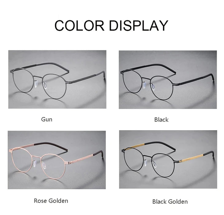 Lightweight German Eyewear Screwless Link Retro Eyeglasses On Sale
