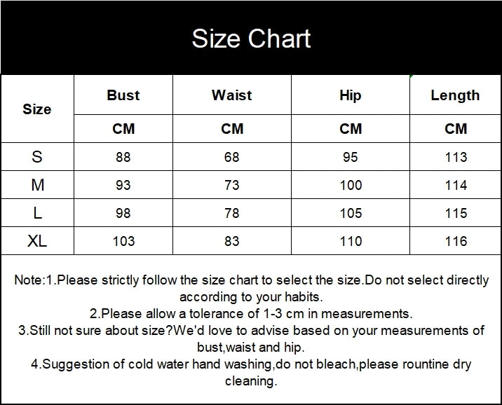 Size Chart - Metallic Color Halter Neckline Sequin Tassel Fringe Layered Long Dresses