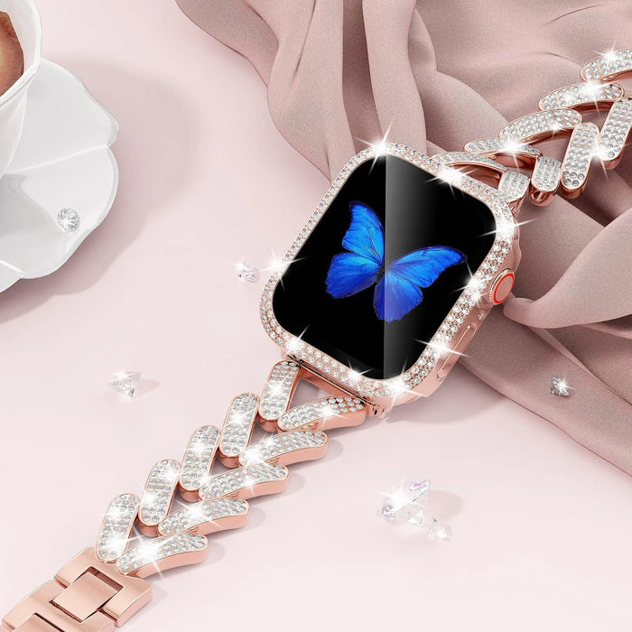 Apple Watch Diamond Metal Band 38mm, 40mm, 41mm, 42mm, 44mm, 45 mm, 46 mm, 49mm On Sale