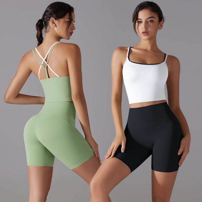 2 Piece Set Women Speed Dry Fitness Yoga Activewear Sports Gym Outfit On Sale