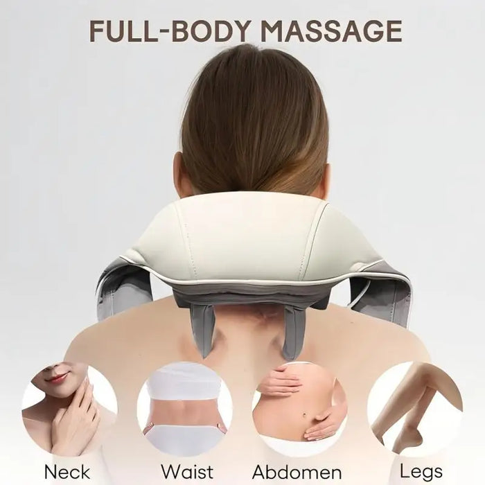 6D Deep Tissue Kneading Shiatsu Neck And Shoulder Muscle Cordless Massager On Sale