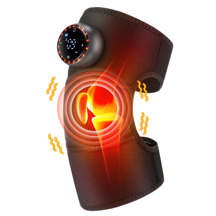 Rechargeable Smart Thermal Heating Pads With 5 Levels of Massage Modes For Knee, Shoulder, Elbow On Sale