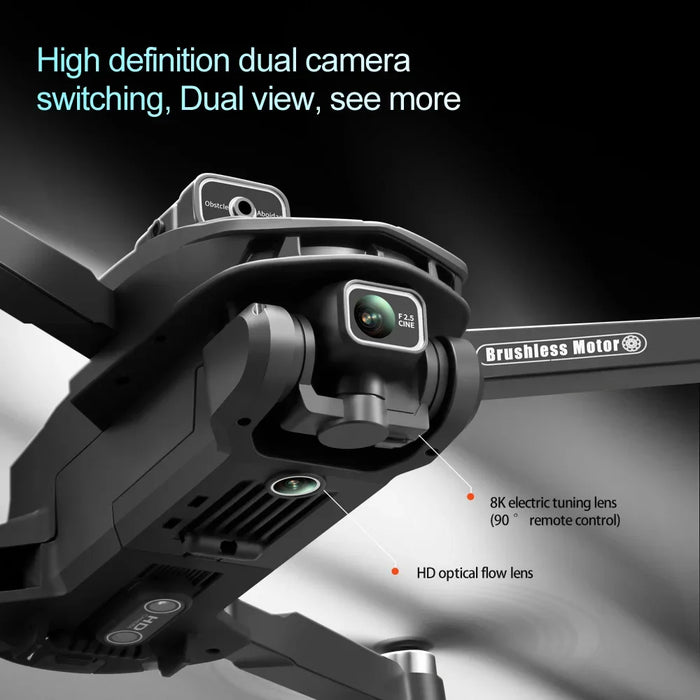 V168 Pro 5G Wifi 8K HD Dual Camera GPS Obstacle Avoidance Brushless Motor Drone On Sale