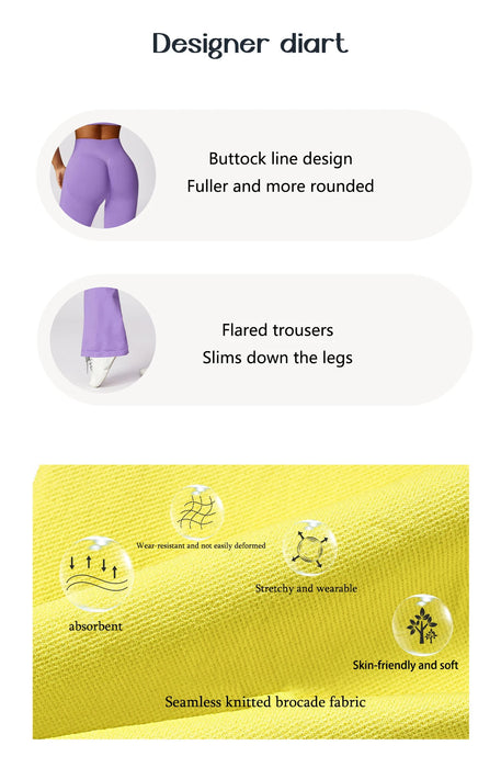 High Waisted Seamless Flare Leg Yoga Pants On Sale