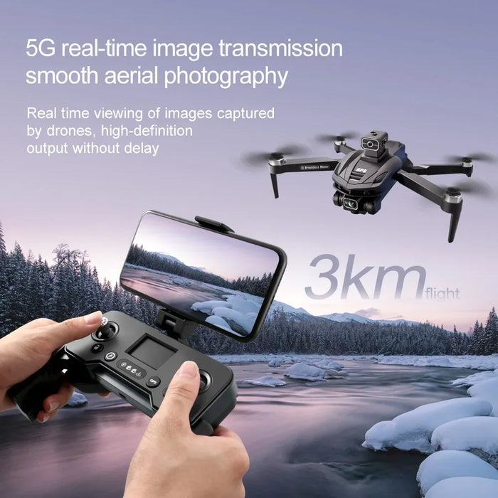 V168 Pro 5G Wifi 8K HD Dual Camera GPS Obstacle Avoidance Brushless Motor Drone On Sale