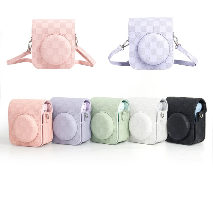 Fujifilm Instax Mini 12 3D Texture Camera Case with Shoulder Strap On Sale