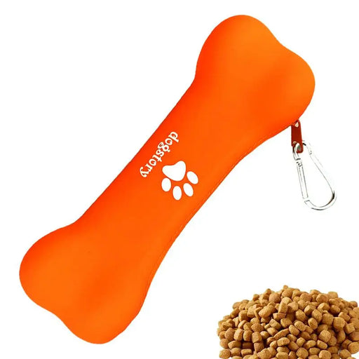 Bone Shaped Silicone Dog Treats Waist Pouch Bag On Sale