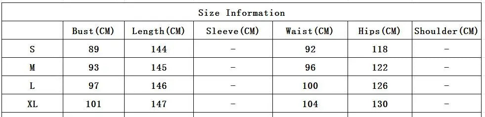 Size Chart Of Elegant Off Shoulder Boho Long Maxi Dresses