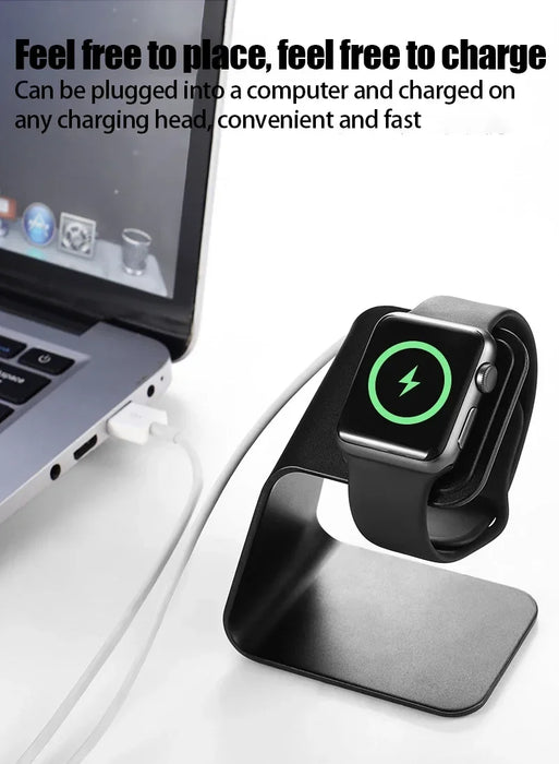 Aluminum iWatch non-slip Metal Charging Stand For Apple Smart Watches On Sale