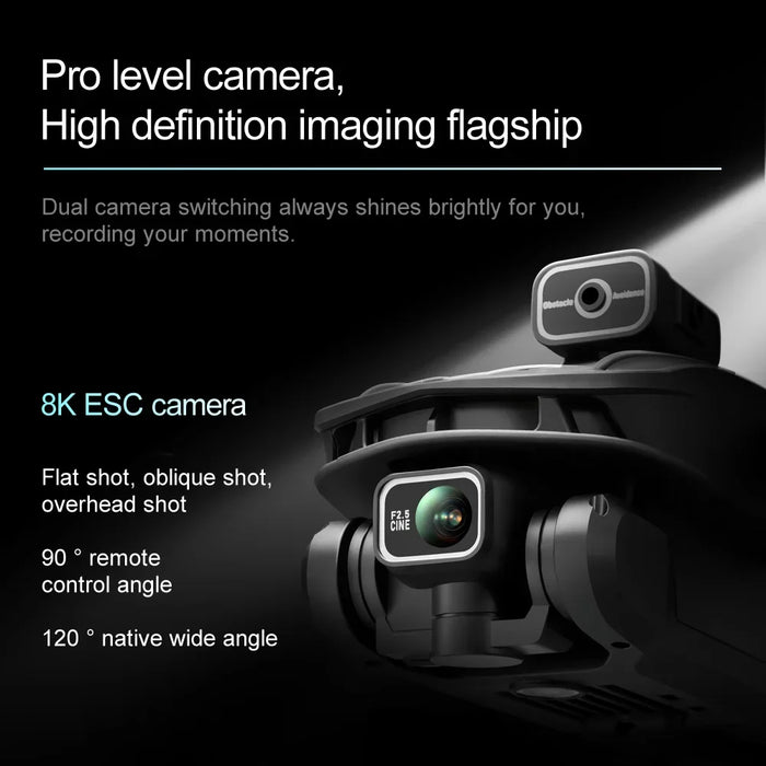 V168 Pro 5G Wifi 8K HD Dual Camera GPS Obstacle Avoidance Brushless Motor Drone On Sale