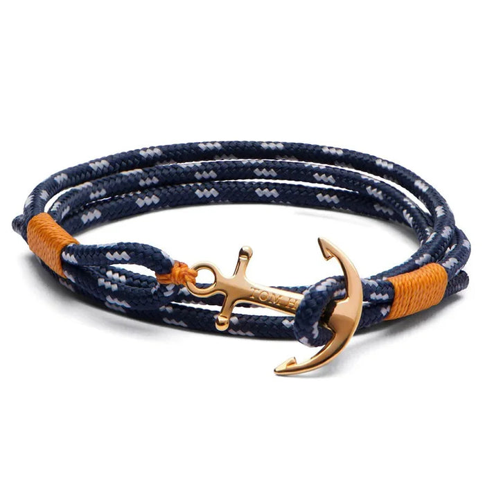 Stainless Steel Viking Anchor Nautical Multilayer Wrap Rope Bracelets For Women And Men On Sale