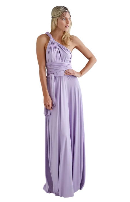 Light Purple Maxi Convertible Long Dress On Sale