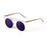White Retro Round Steampunk Sunglasses On Sale