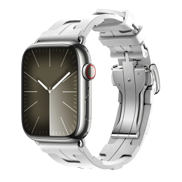 White Silver Kilim Single Tour Strap for Apple Watch Band 38mm, 40mm, 41mm, 42mm, 44 mm, 45mm, 46mm, 49mm On Sale