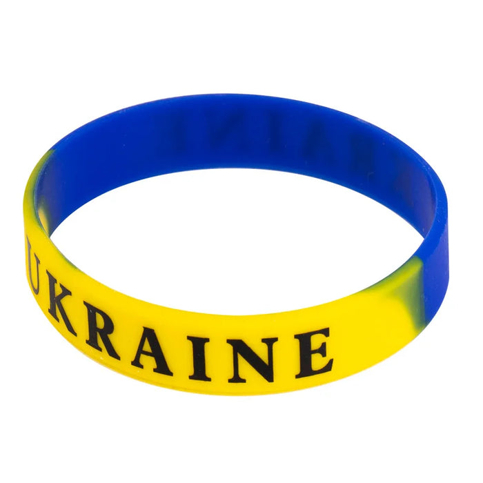 Ukraine Yellow and Royal Blue Wristband On Sale