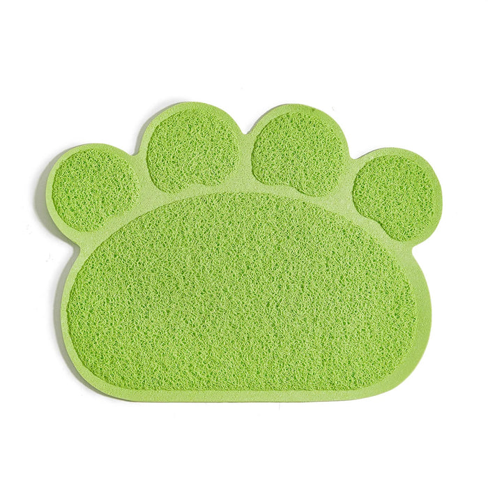 Green Waterproof High Resilience Fiber Non-slip Pet Food Bowl Placemat On Sale