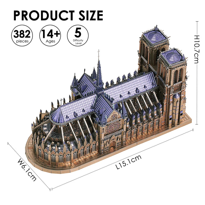Notre Dame De Paris 3D Jigsaw Wooden Puzzle On Sale