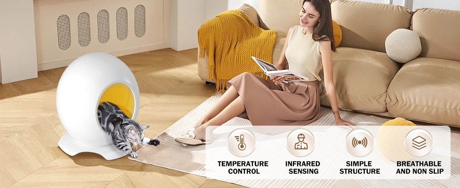 Scratch-resistant Egg Shape Pet Sleeping Pod For Cats or Mini Medium Sized Dogs On Sale