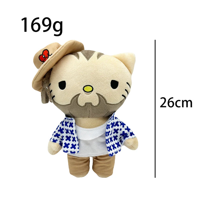 Hello Kitty Rapper Figure Icons Hiphop Fashion Fans Stuffed Soft Plush Toy Dolls Collection On Sale
