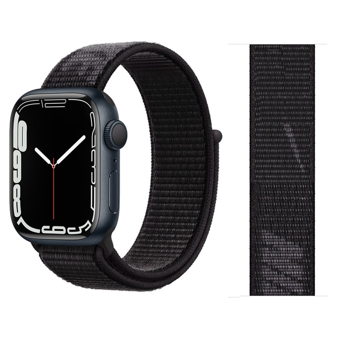 NIKE Designs Nylon Watch Straps Collection For Apple Watch On Sale - NIKE Black