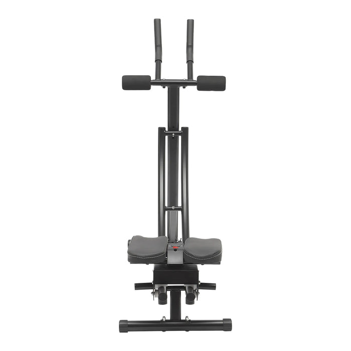 Black Foldable 0°-180° Rotation Carbon Steel Ab Exercise Machine Fitness Equipment For Home Gym On Sale