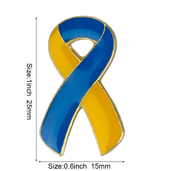 Ukraine Ribbon Brooche Lapel Pin On Sale