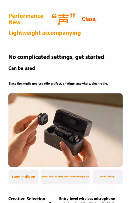 DJI Mic Mini (2TX 1RX + Charging Case) Two-Level Active Noise Cancelling Audio Stable Transmitter On Sale