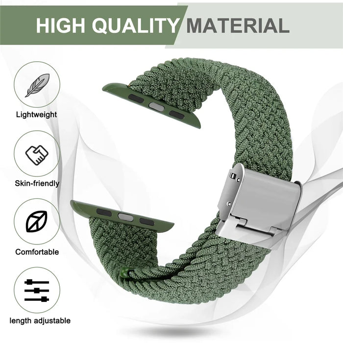 High Quality Stretchable Braided Loop Apple Watch Bracelet For iWatch Series On Sale