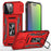 Red Armor Protection iPhone Case with Kickstand and Camera Cover On Sale