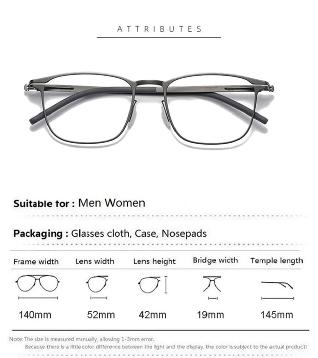 Lightweight German Eyewear Screwless Link Retro Eyeglasses On Sale