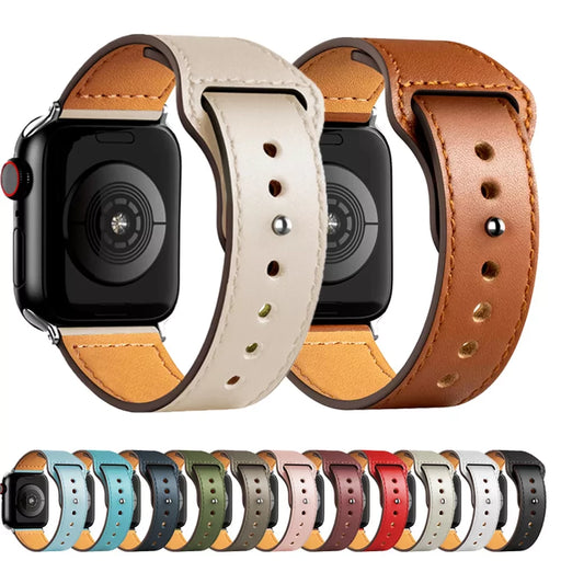 Classy Genuine Leather Apple Watch Band Strap On Sale
