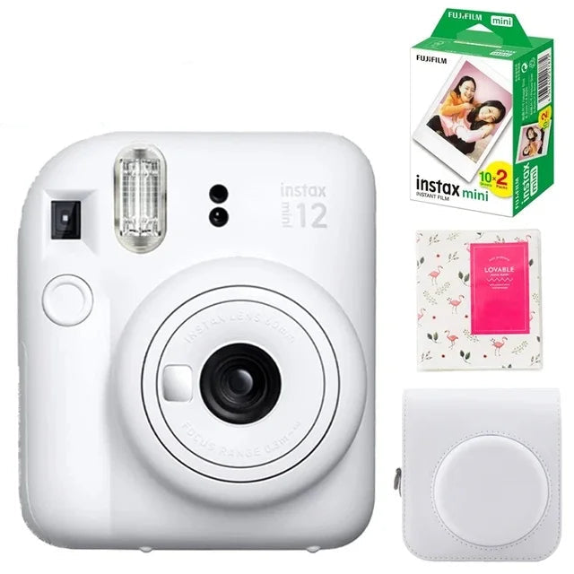 Fujifilm Instax Mini 12 Clay White Camera Set On Sale