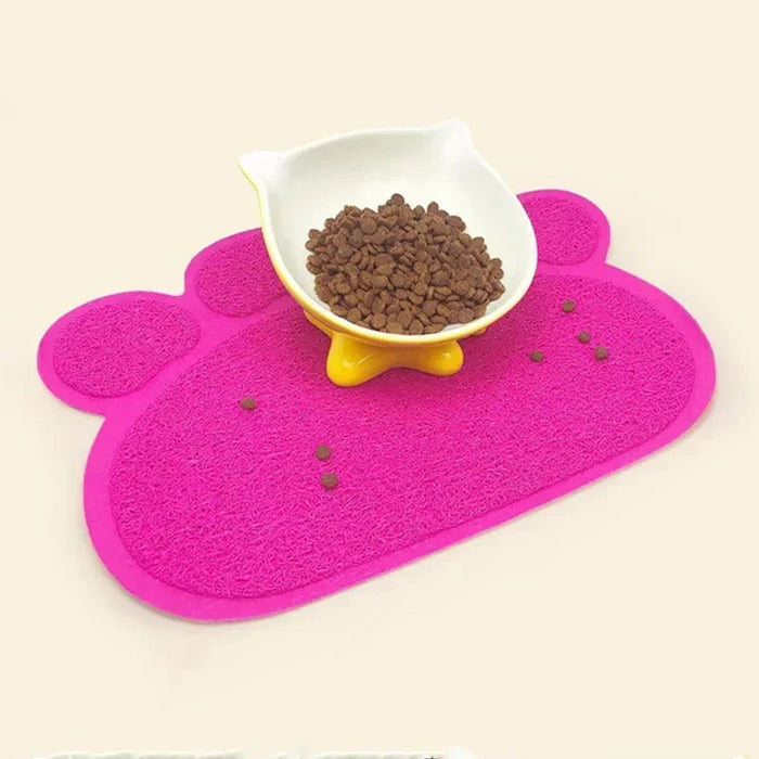 Waterproof High Resilience Fiber Non-slip Pet Food Bowl Placemat On Sale