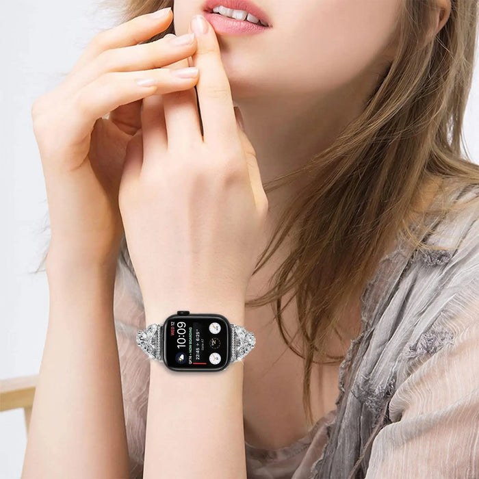 Butterfly Women Apple Watch Diamond Adjustable Chain 38mm 40mm 42mm 44mm 45mm 49mm On Sale