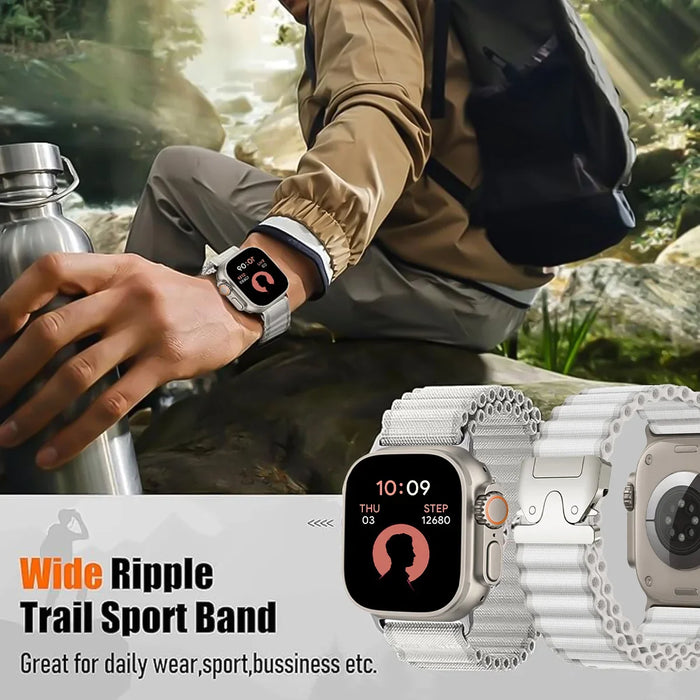 Outdoor Sport Adventure Tactical Nylon Loop Strap Collection for Apple Watch Band Ultra, 49mm, 46mm, 45mm,  42mm, 41mm, 40mm, 38mm On Sale