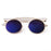 White Retro Round Steampunk Sunglasses On Sale