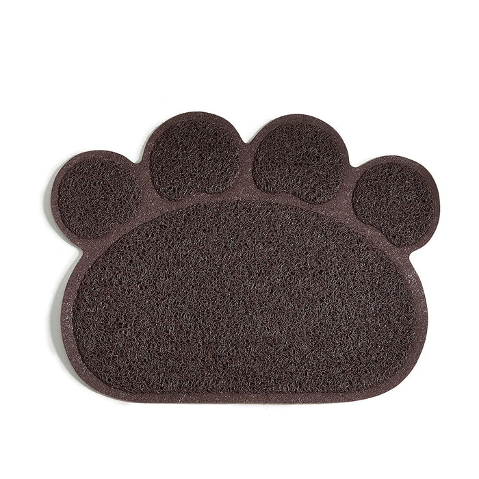 Brown Waterproof High Resilience Fiber Non-slip Pet Food Bowl Placemat On Sale
